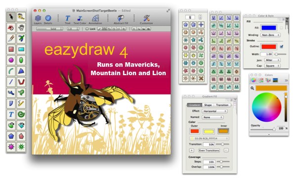 EazyDraw, Make Drawing Fun on OS-X