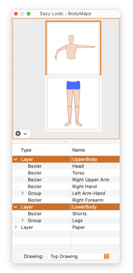 EazyDraw Examine Panel