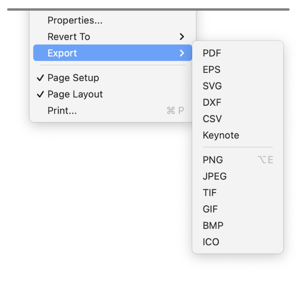 EazyDraw Export Panel