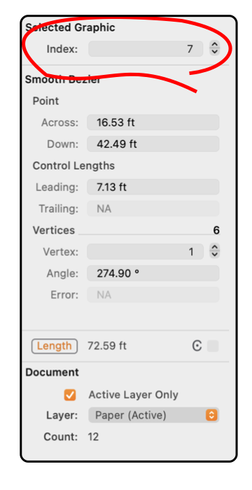 EazyDraw Index Graphic Inspection Details