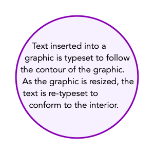 EazyDraw text inside a vector shape.