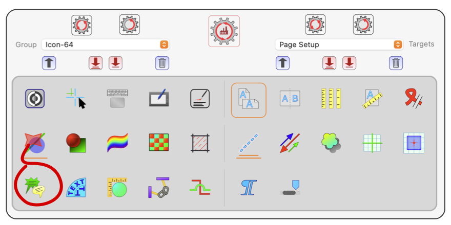 EazyDraw Settings, Numeric text callout default setting.