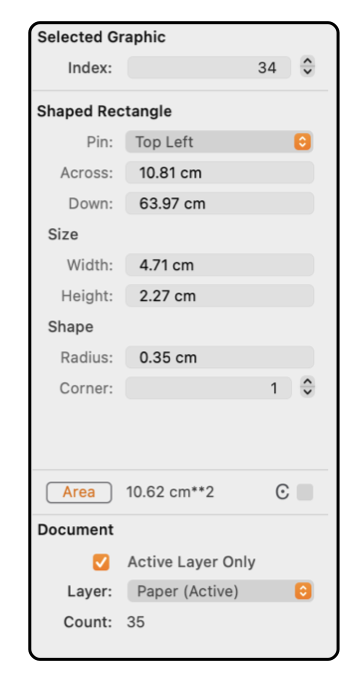 EazyDraw Radius Rect Graphic Inspection Details