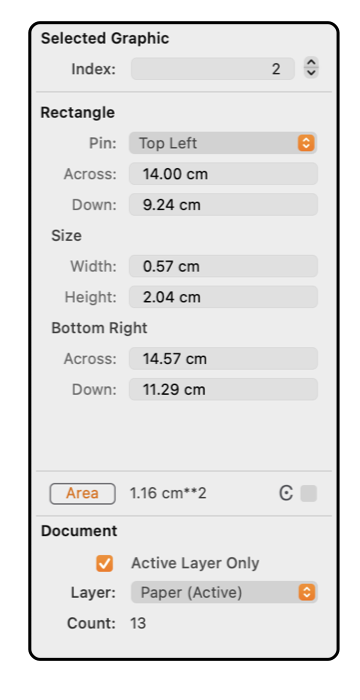 EazyDraw Rect Graphic Inspection Details