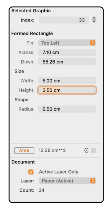 EazyDraw Rounded Rect Graphic Inspection Details