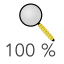 Zoom 100 percent drawing tool