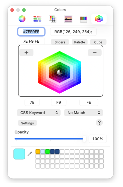EazyDraw Color Panel