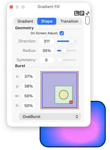 EazyDraw Gradient Fill Orient Circl