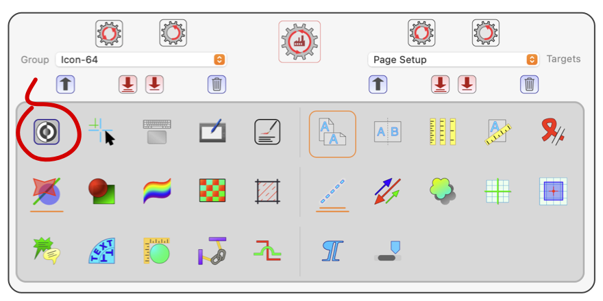 EazyDraw settings, User interface theme button.
