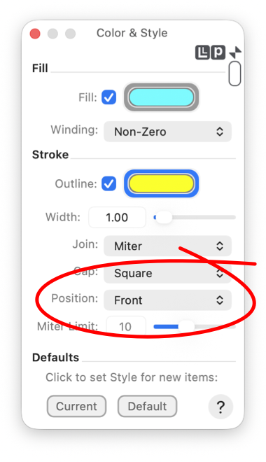 EazyDraw Stroke Position